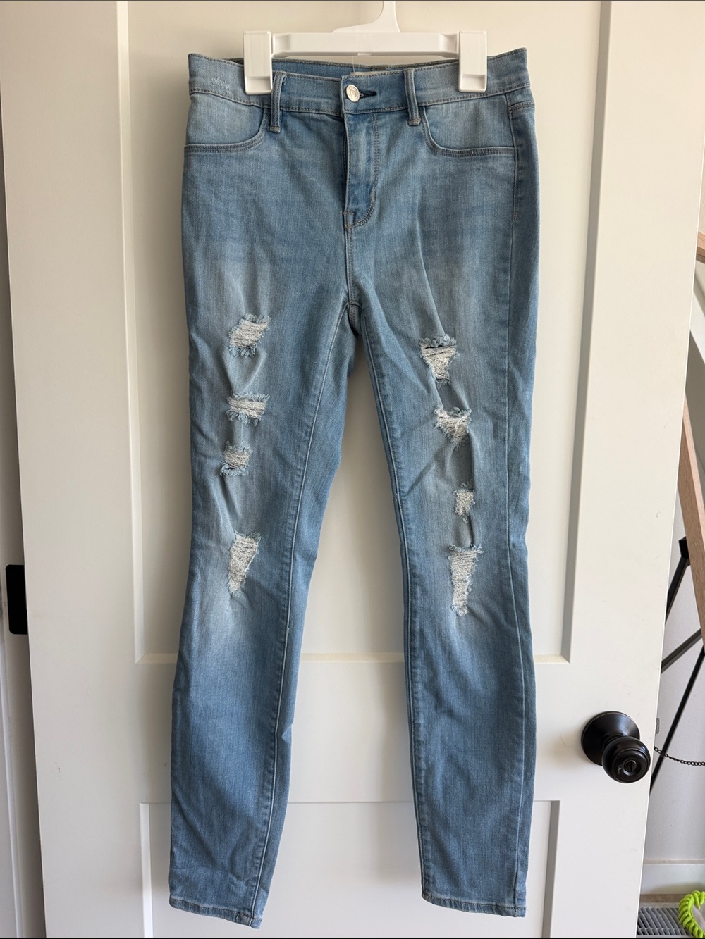 PacSun Light Blue Distressed Skinny Jeans
